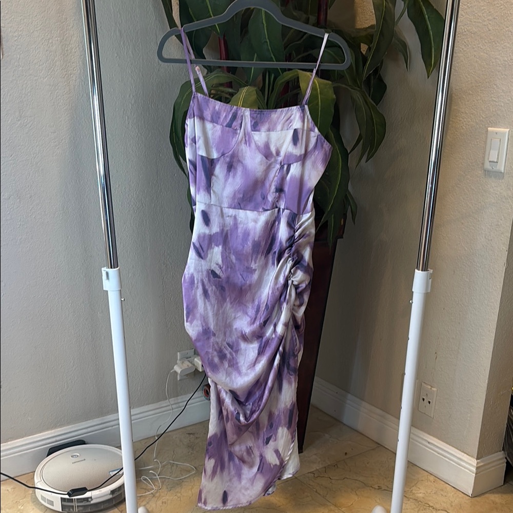 Purple Tie-Dye Dress